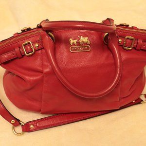 Used Coach Hobo bag- Red